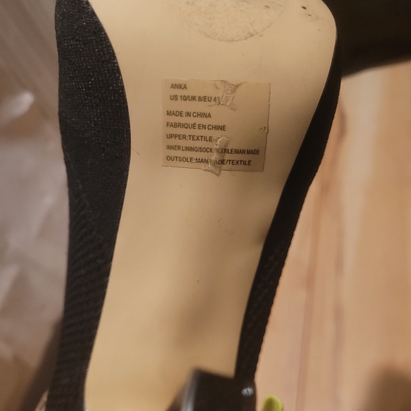 NWOT Anka Ankle Knit Booties In Black Heels - Picture 15 of 16